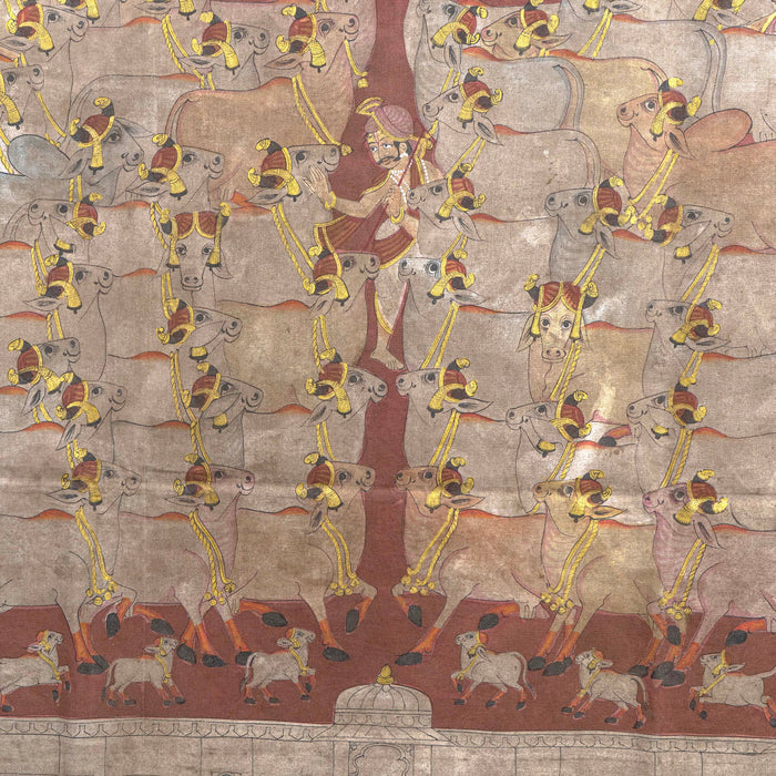 SHRI GOPASHTAMI LEELA AND SHRI DAADU UTSAV PICHWAI PAINTING