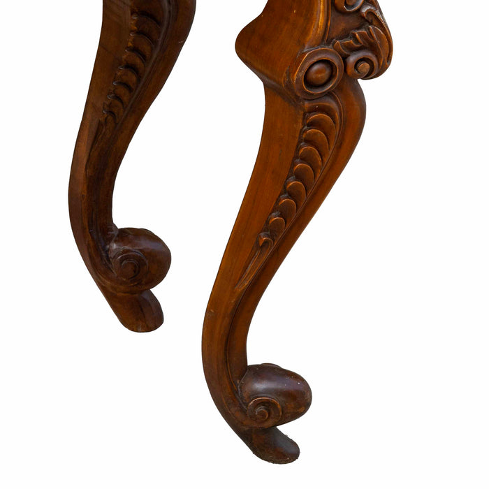 Afsaana Teak And Marble Wooden Console Table