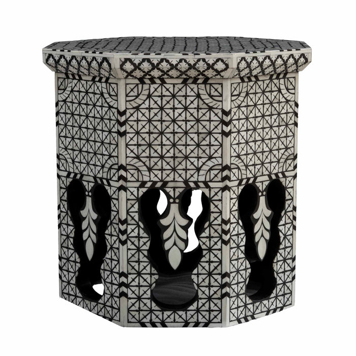 Qasr Mango And Bone Side Table - Small