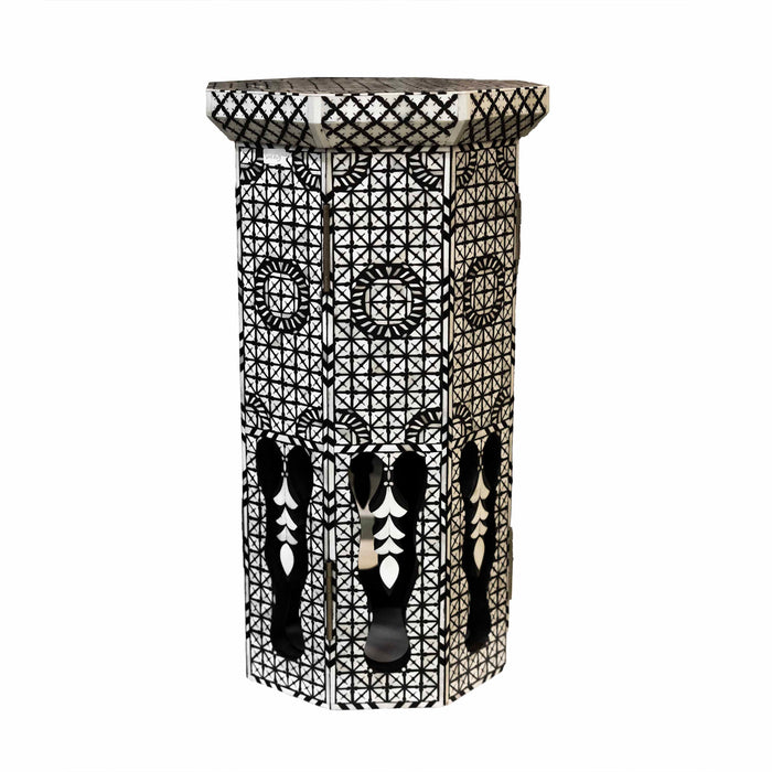 Qasr Mango And Bone Side Table - Large