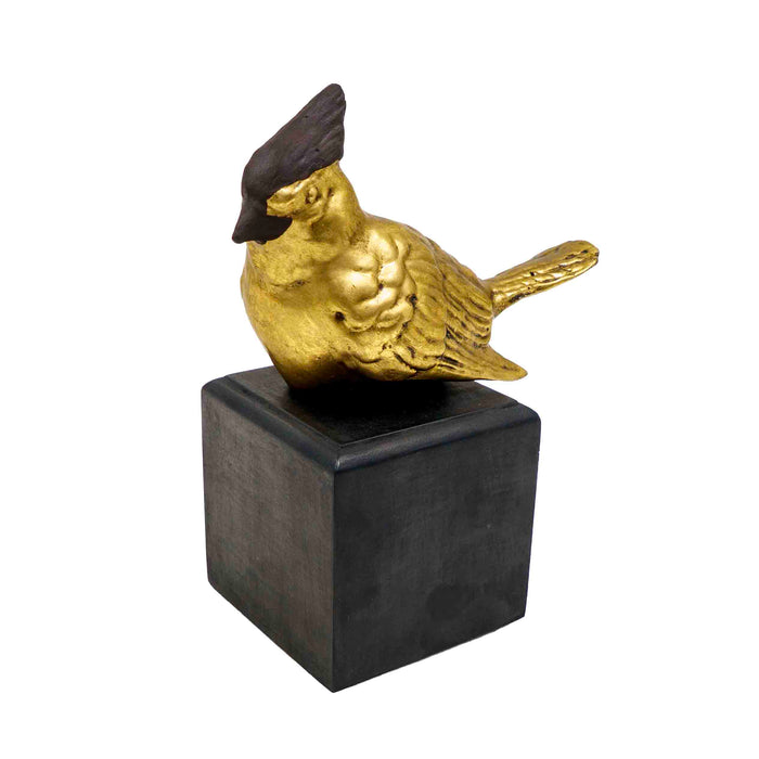 Woodpecker Decor Accent - Gold