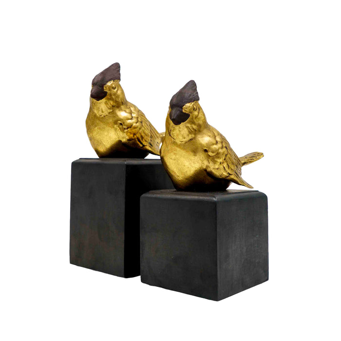 Woodpecker Decor Accent - Gold
