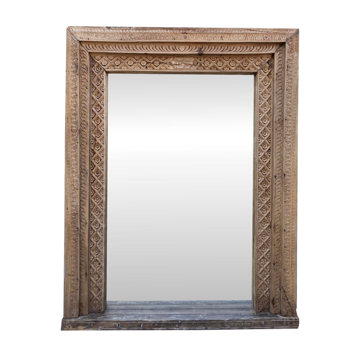 Nafs Teak Wood Mirror