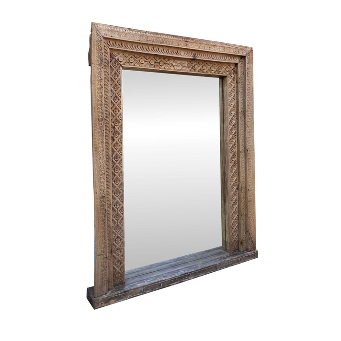 Nafs Teak Wood Mirror