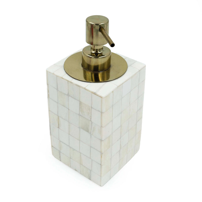 MOP Soap Dispenser White and Gold