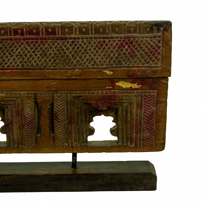 Qaryal Teak Wooden Iron Panel - Large