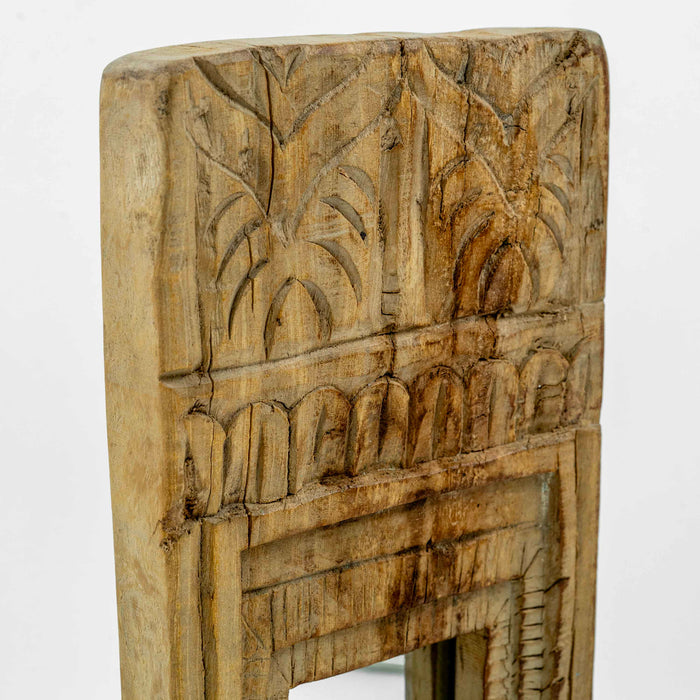 Qarya Teak Wooden Iron Panel - Small