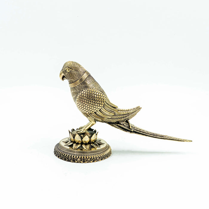 Antique Brass Parrot Artefact