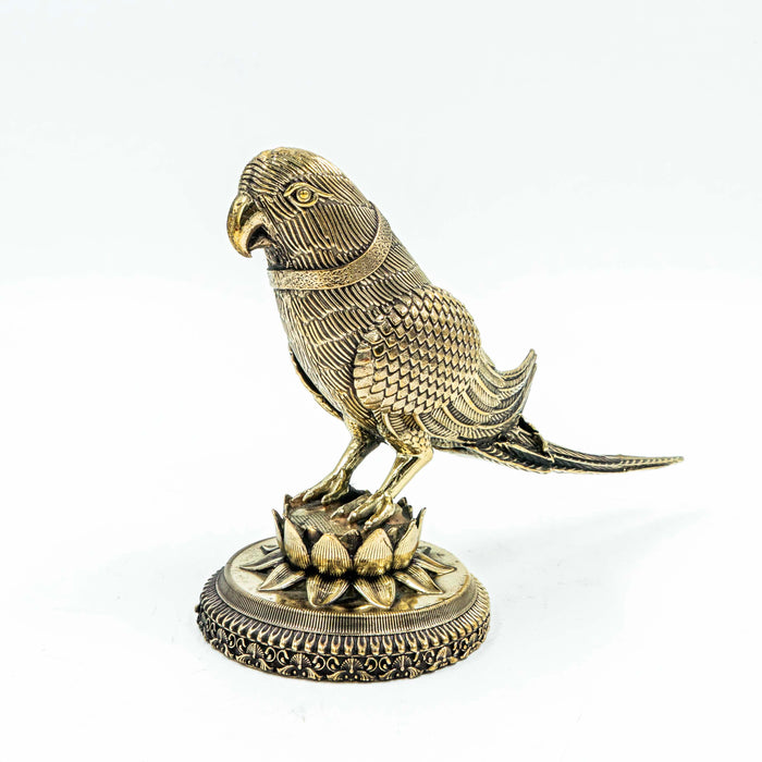 Antique Brass Parrot Artefact