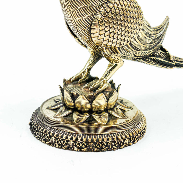 Antique Brass Parrot Artefact