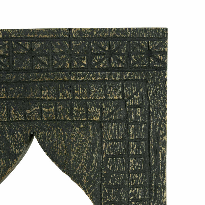 Faris Black Distressed Mirror