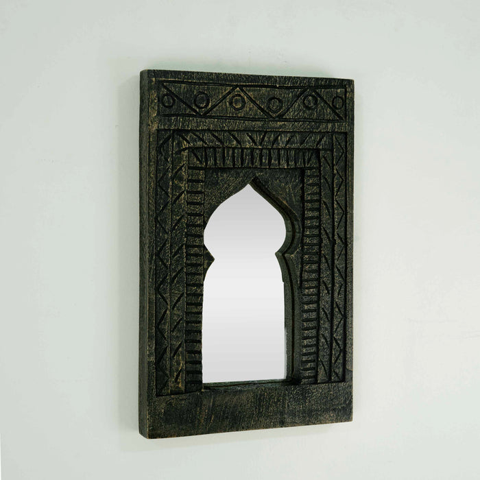 Mirari Black Distressed Mirror