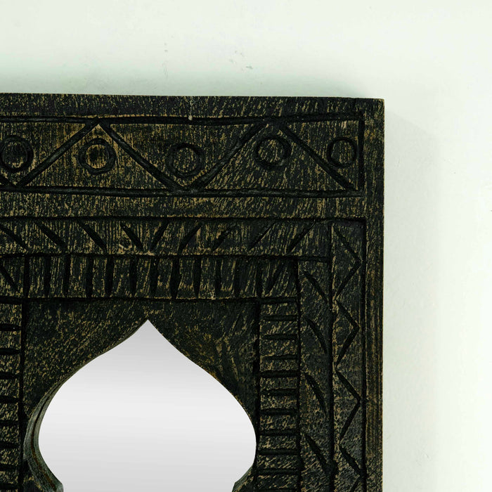 Mirari Black Distressed Mirror