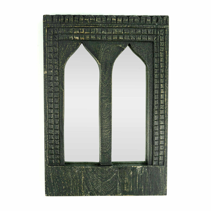 Amias Black Distressed Mirror
