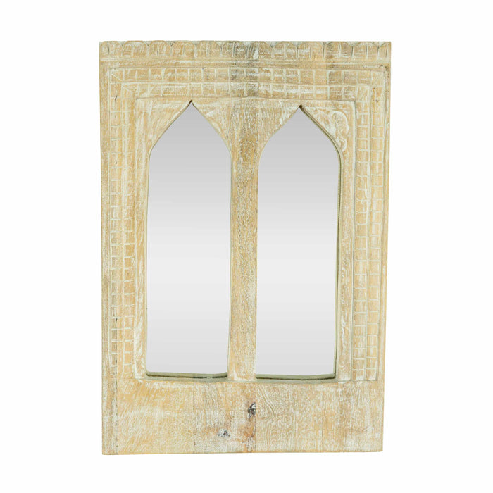 Amias White Distressed Mirror
