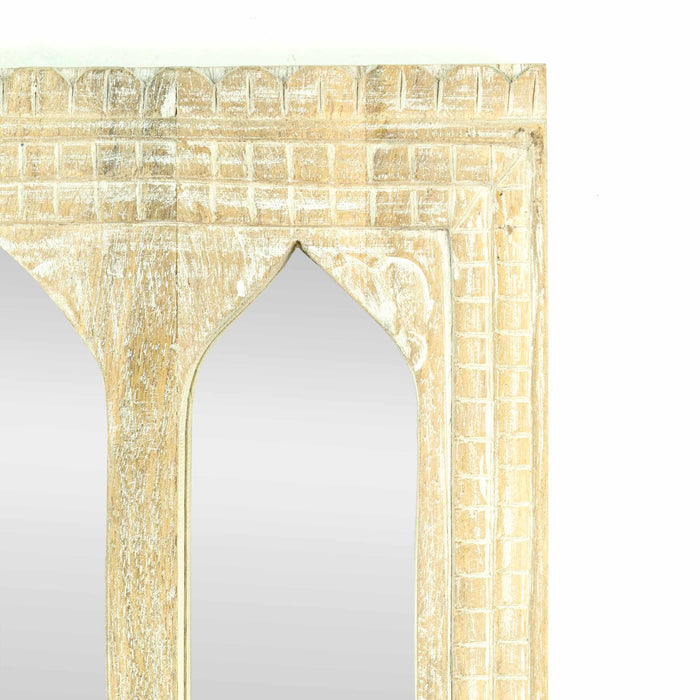 Amias White Distressed Mirror