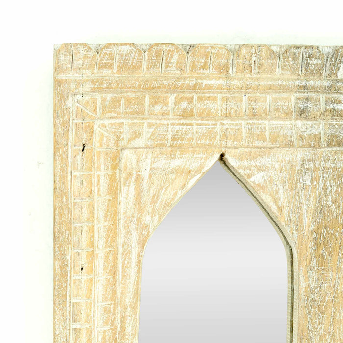Amias White Distressed Mirror