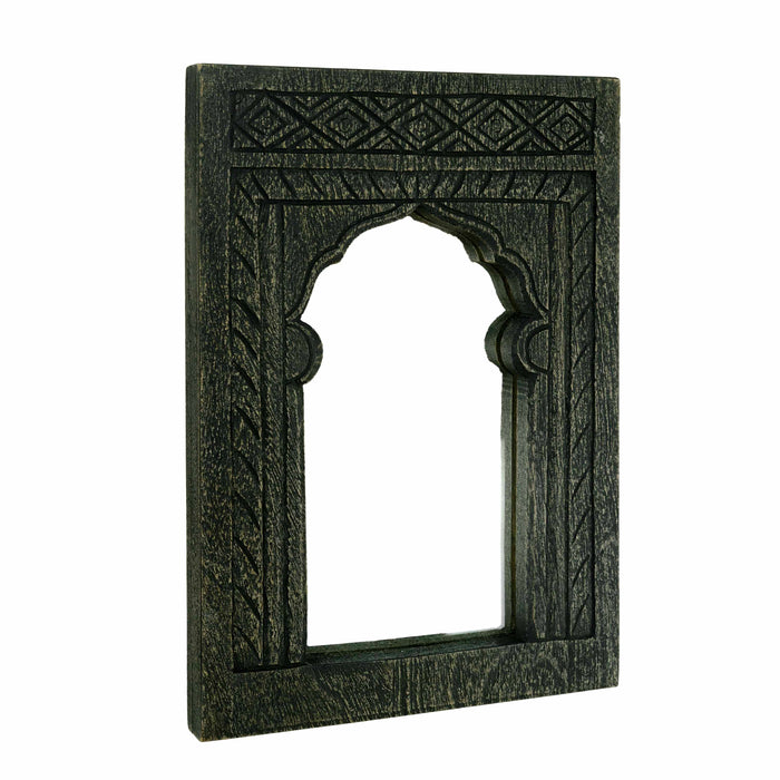 Egan Black Distressed Mirror