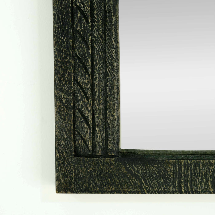 Egan Black Distressed Mirror