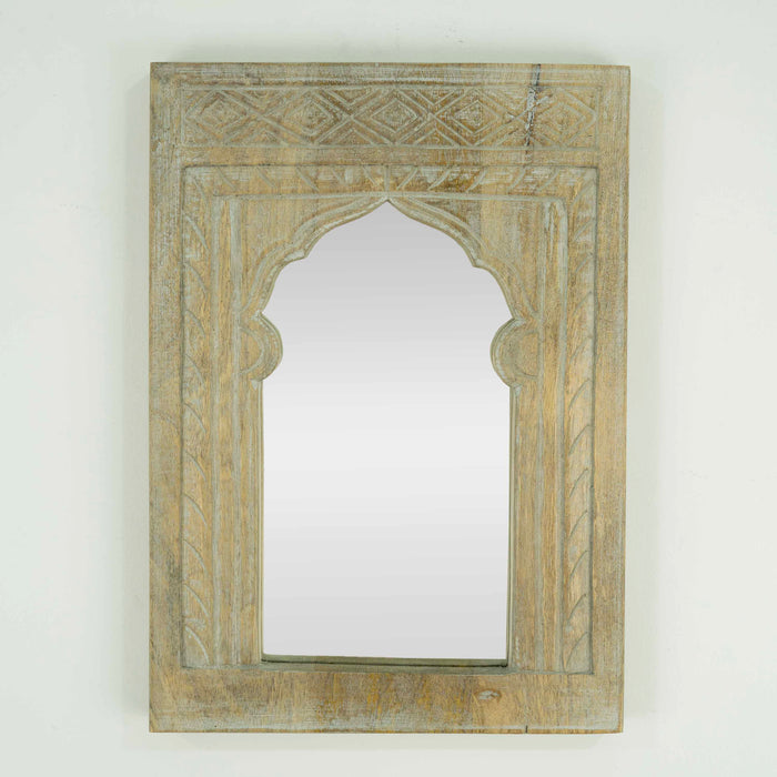Egan White Distressed Mirror