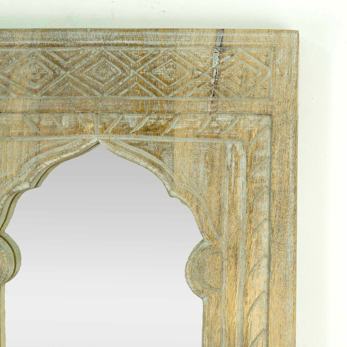 Egan White Distressed Mirror