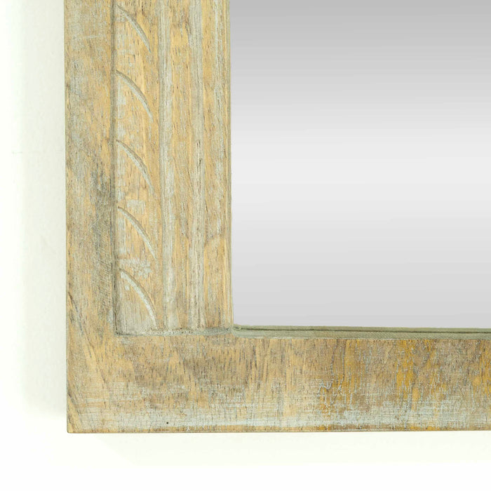 Egan White Distressed Mirror