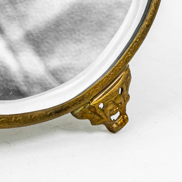 Midori Brass Round Mirror Gold