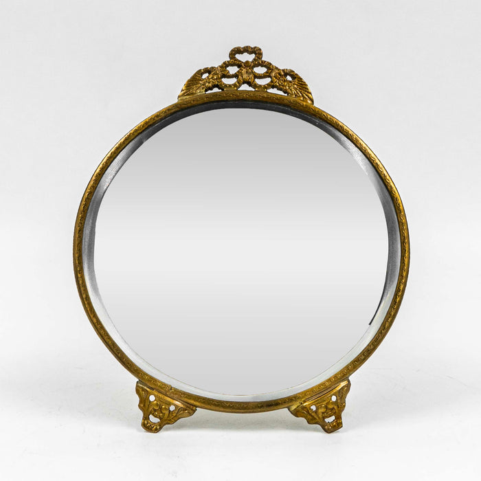 Midori Brass Round Mirror Gold