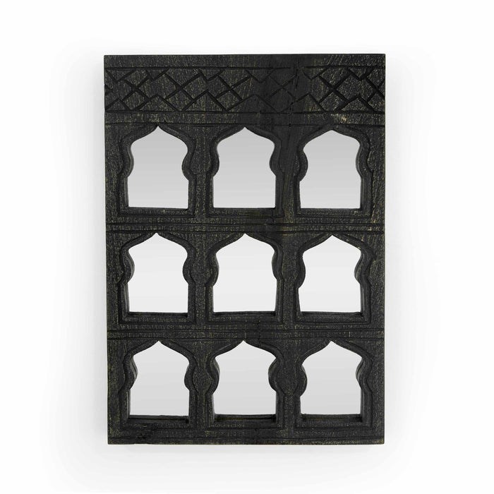 Rouhi Black Distressed Mirror