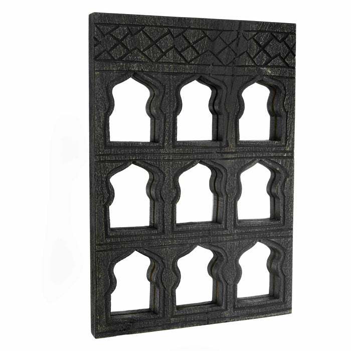 Rouhi Black Distressed Mirror