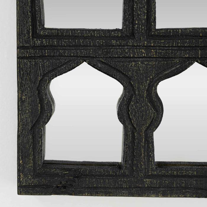 Rouhi Black Distressed Mirror