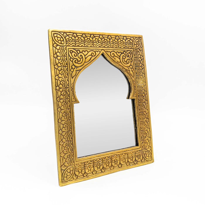 Taziri Brass Table Mirror