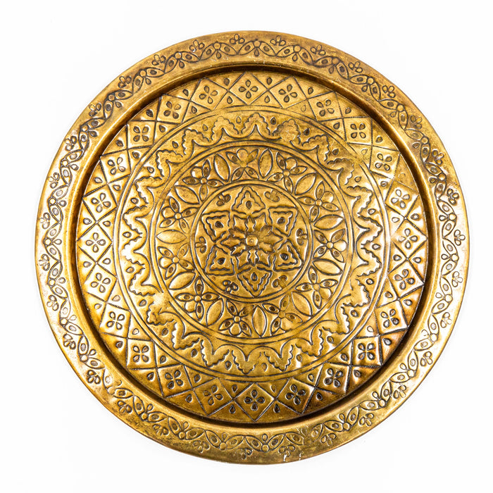 Tizmat Antique Brass Tray