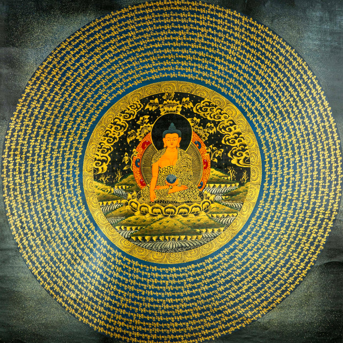 Buddha Mantra Mandala Painting