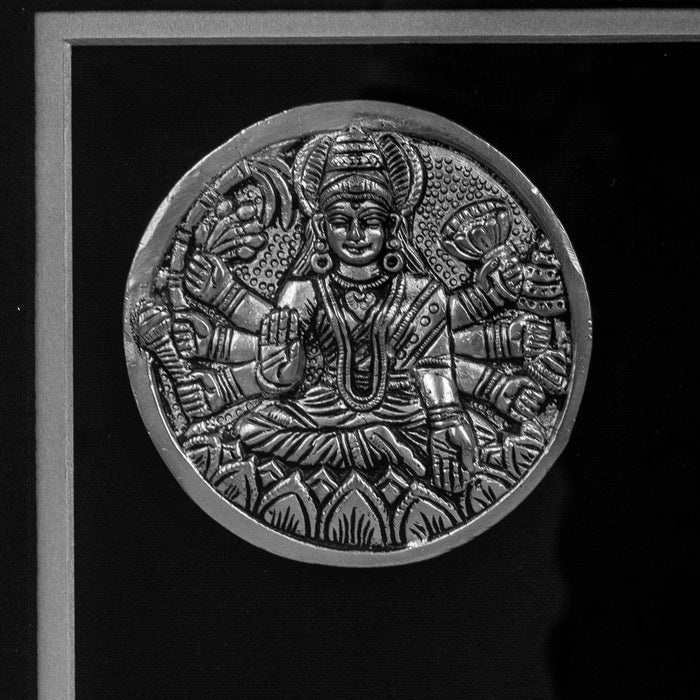 Balaji With Ashtalakshmi Brass Idol With Frame - Adorned In Silver