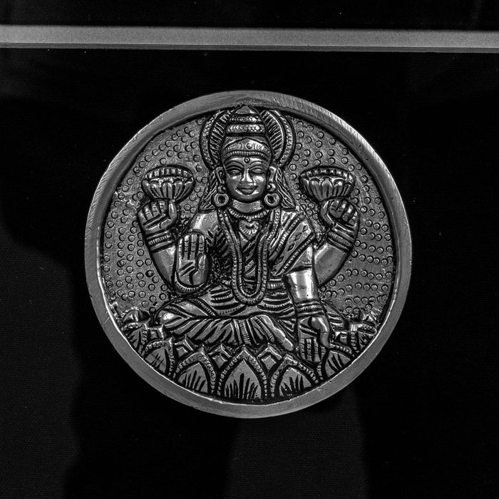 Balaji With Ashtalakshmi Brass Idol With Frame - Adorned In Silver