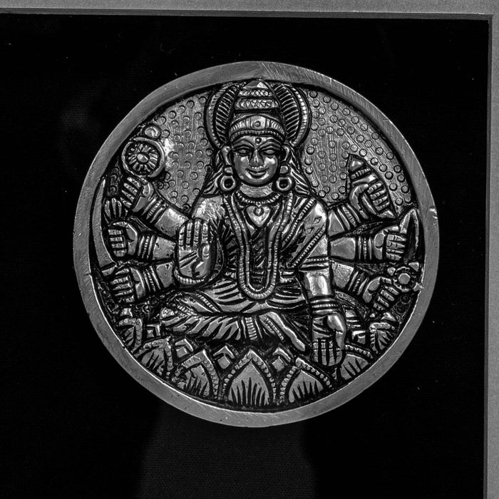 Balaji With Ashtalakshmi Brass Idol With Frame - Adorned In Silver