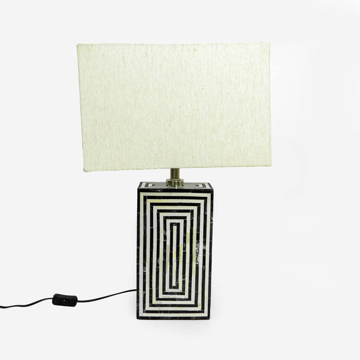 Talay Resin Table Lamp - Bone Finish