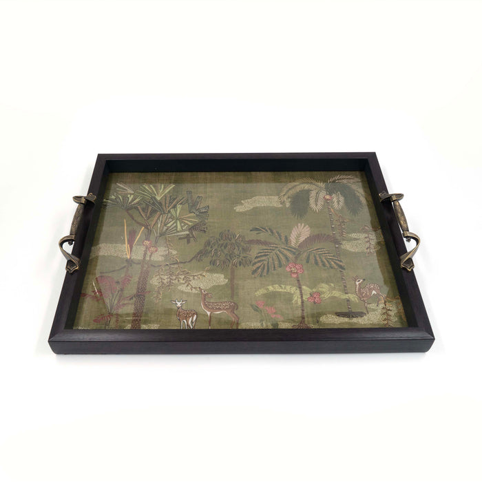 Vanya Deer Tray OLive