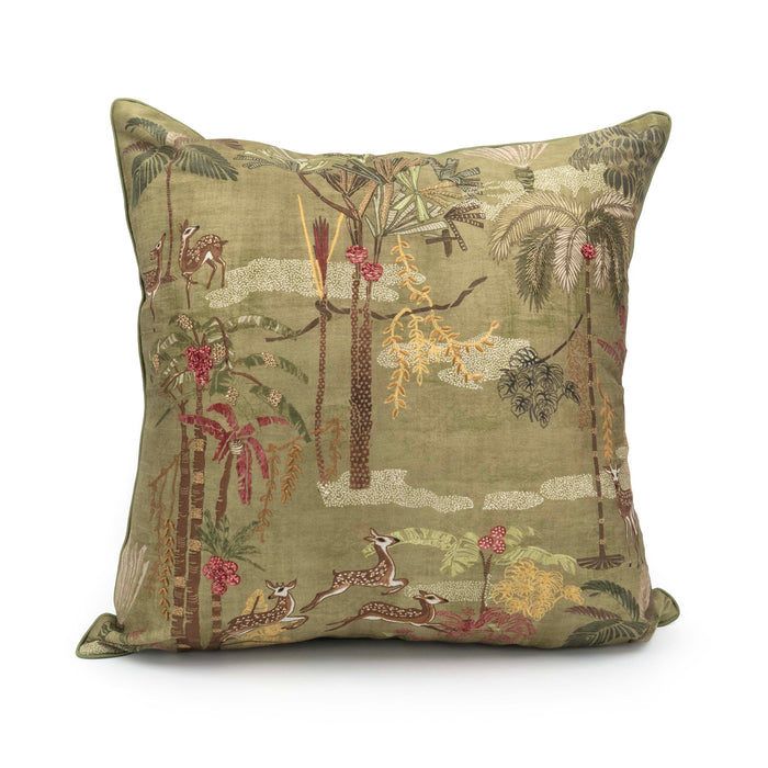 Vanya Deer Olive Cushion Cover