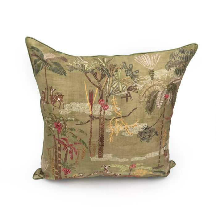 Vanya Deer Olive Cushion Cover