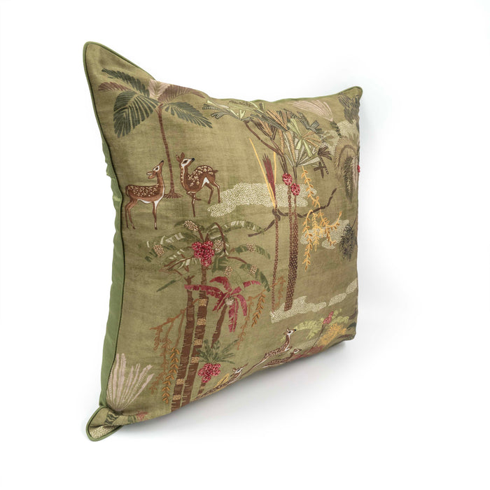 Vanya Deer Olive Cushion Cover