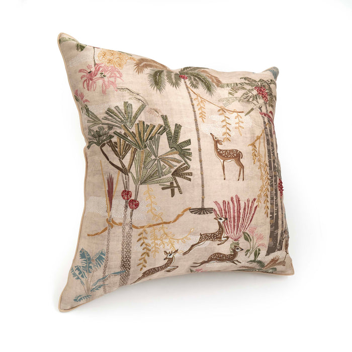 Vanya Deer Beige Cushion Cover