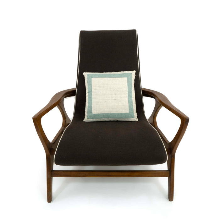 Bergere Naure Teak Lounge Chair with Cushion