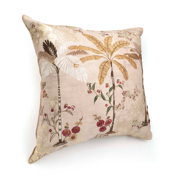 Vanya 3Palm Beige Cushion Cover