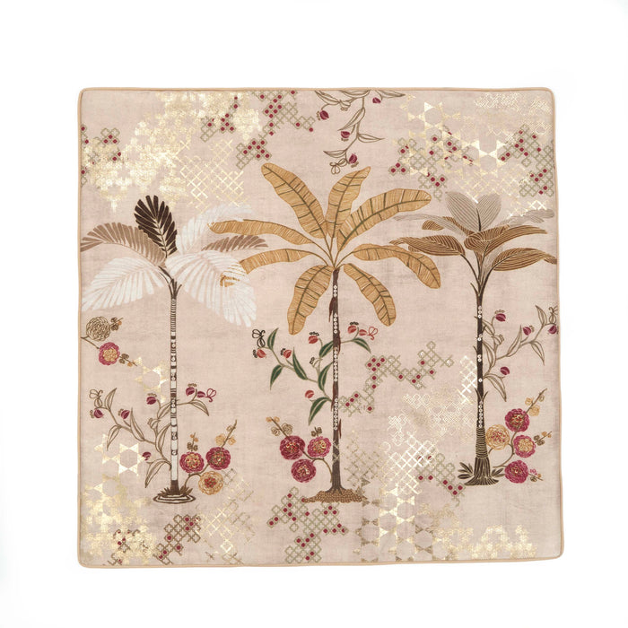 Vanya 3Palm Beige Cushion Cover