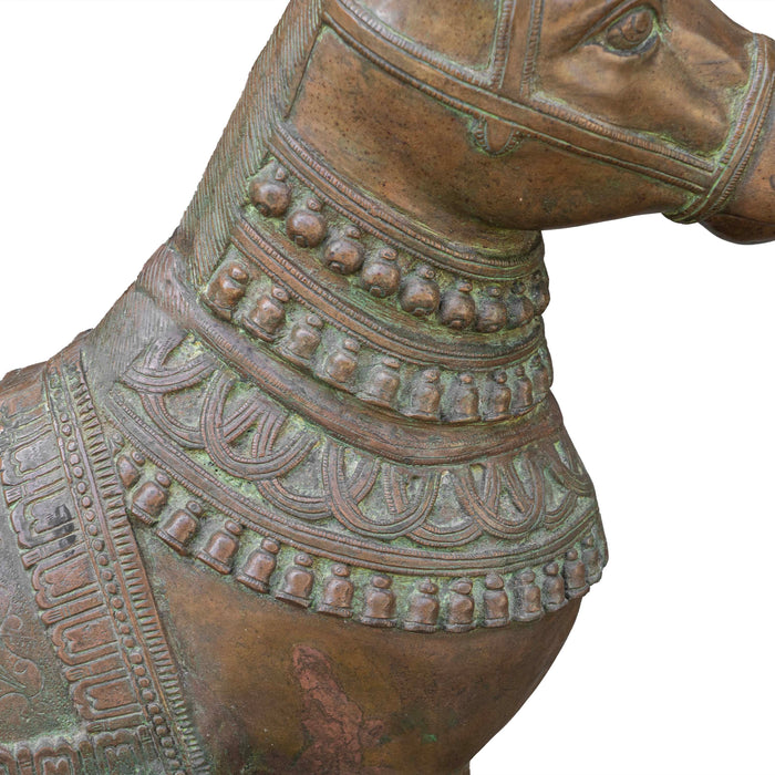 Ashva Brass Horse Sculpture