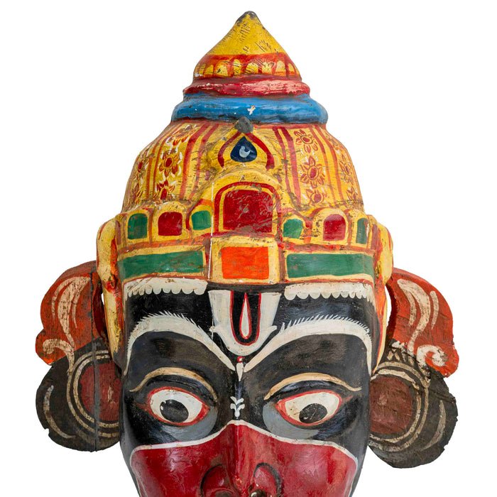 Hanuman Ritual Mask Painted Hanuman Mask — The Purple Turtles - Online Home Decor Store