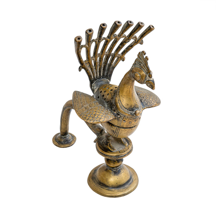 Brass Peacock Dhoop Holder