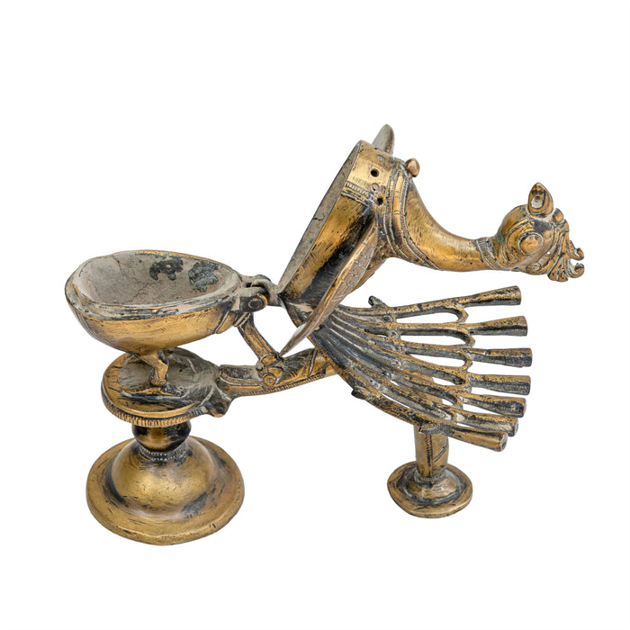 Brass Peacock Dhoop Holder